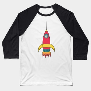 Rocket Cat Baseball T-Shirt